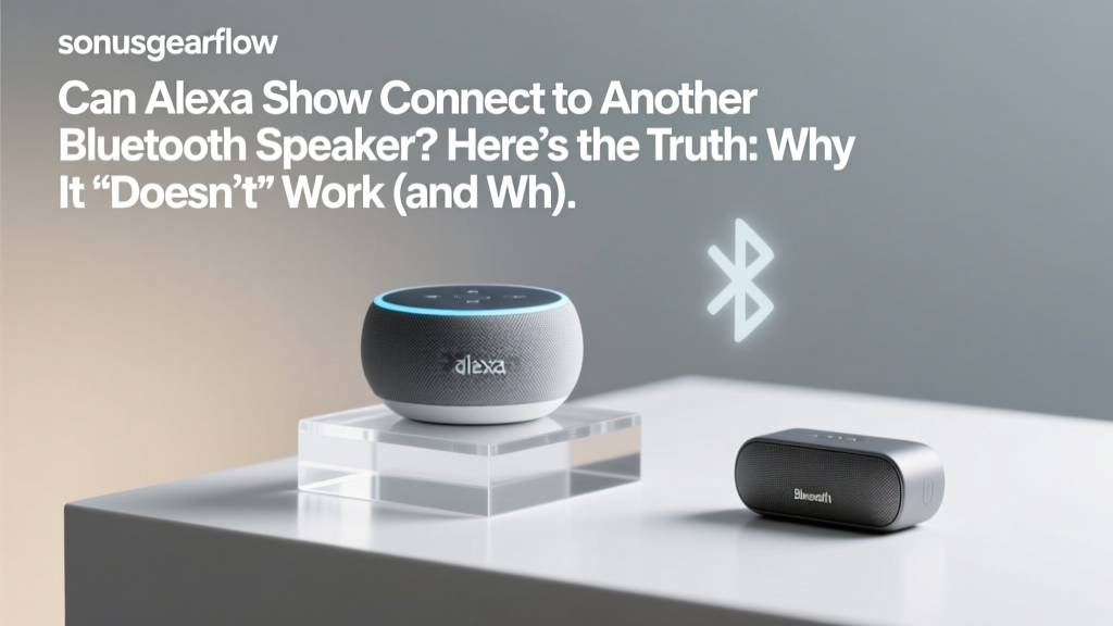 Can Alexa Show Connect to Another Bluetooth Speaker? Here’s the Truth: Why It *Doesn’t* Work (and What Actually Does—Step-by-Step)
