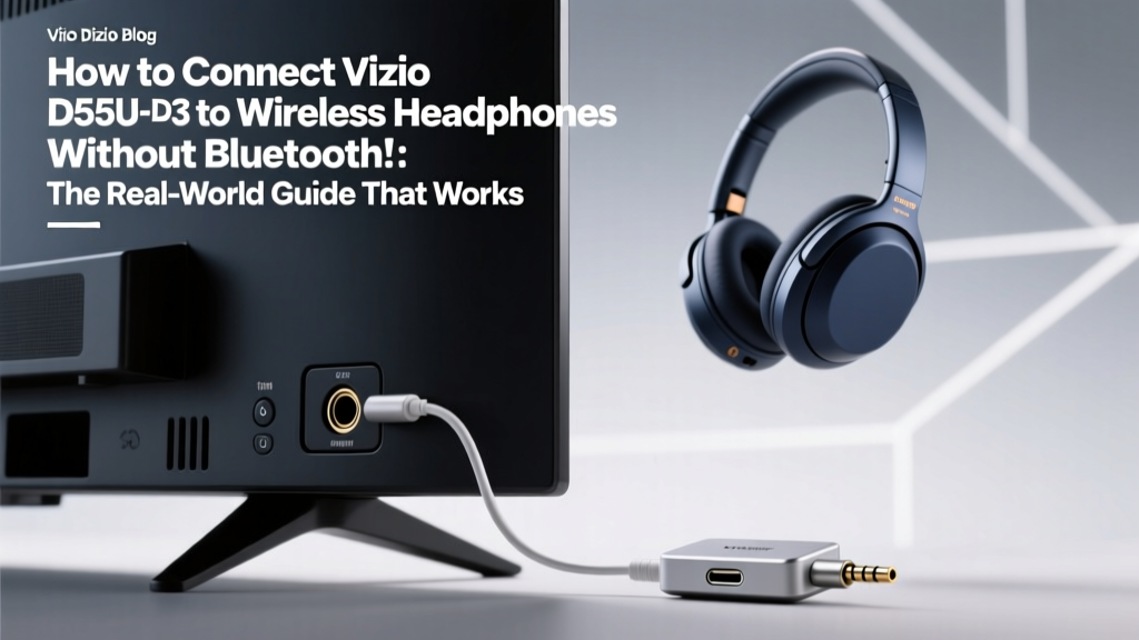 How to Connect Vizio D58U-D3 to Wireless Headphones (Without Bluetooth!): The Real-World Guide That Fixes Audio Lag, Pairing Failures, and Silent Outputs in Under 7 Minutes