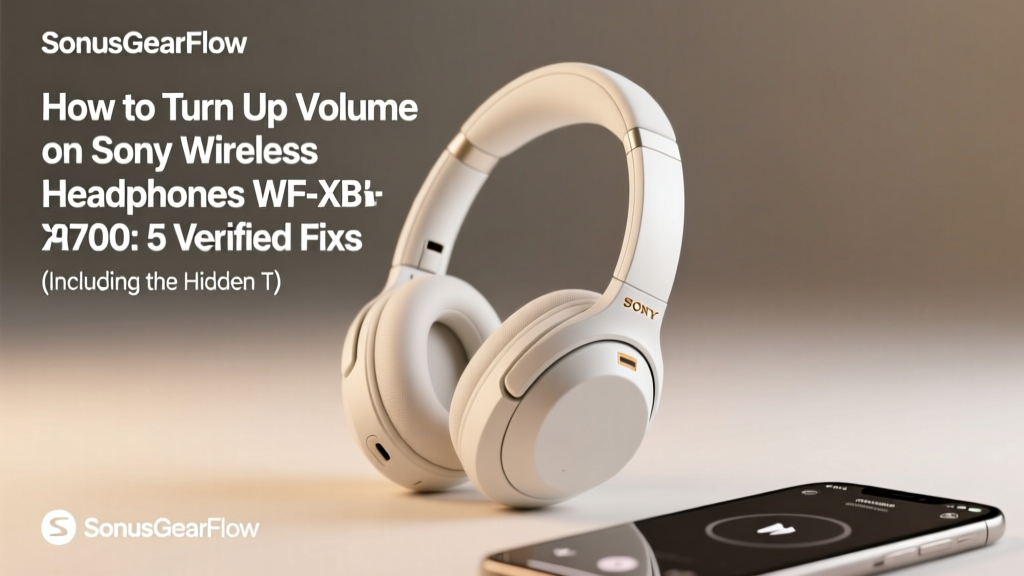 How to Turn Up Volume on Sony Wireless Headphones WF-XB700: 5 Verified Fixes (Including the Hidden Touchpad Trick Most Users Miss)