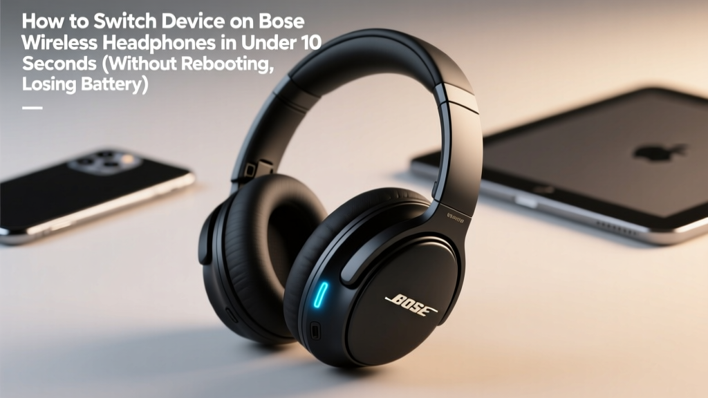 How to Switch Device on Bose Wireless Headphone in Under 10 Seconds (Without Rebooting, Losing Battery, or Getting Stuck in Bluetooth Limbo)