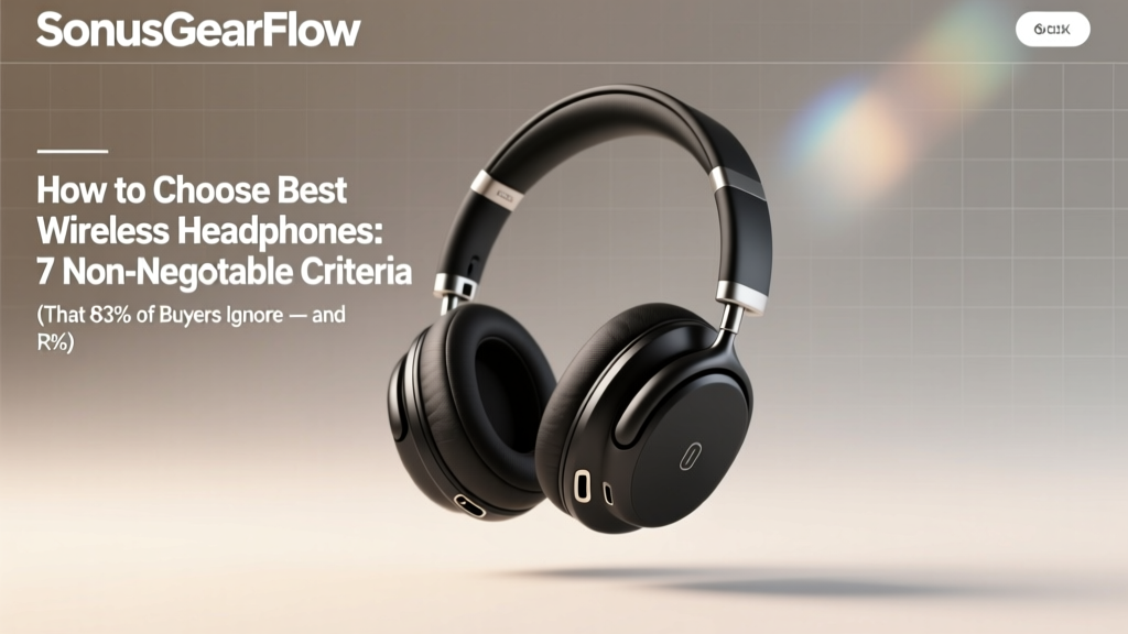 How to Choose Best Wireless Headphones: 7 Non-Negotiable Criteria (That 83% of Buyers Ignore — and Regret Later)
