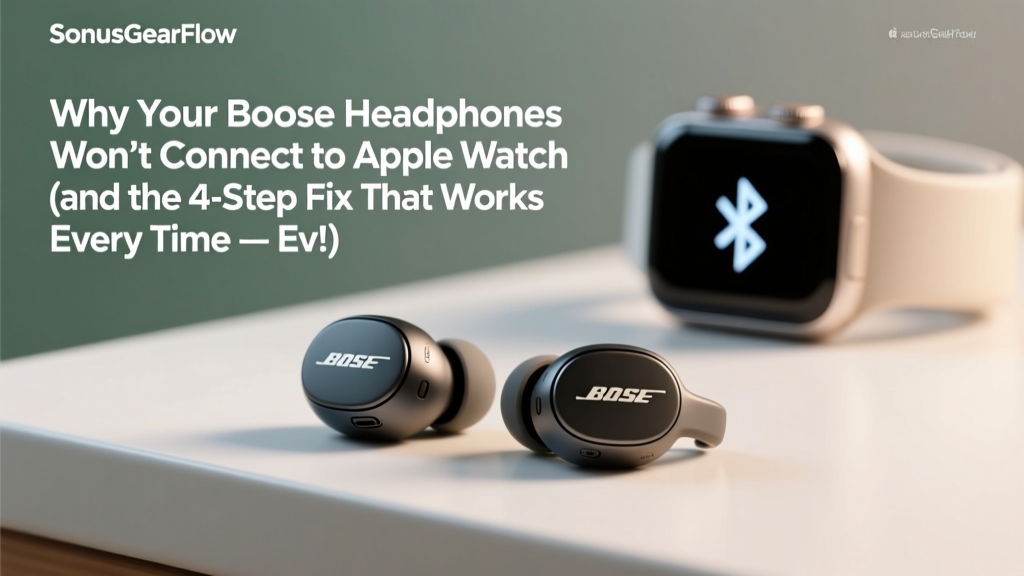Why Your Bose Headphones Won’t Connect to Apple Watch (and the 4-Step Fix That Works Every Time — Even If You’ve Tried Everything Else)