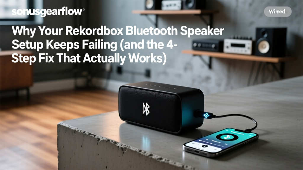 Why Your Rekordbox Bluetooth Speaker Setup Keeps Failing (and the 4-Step Fix That Actually Works for Two Speakers — No Cables, No Latency, No Guesswork)