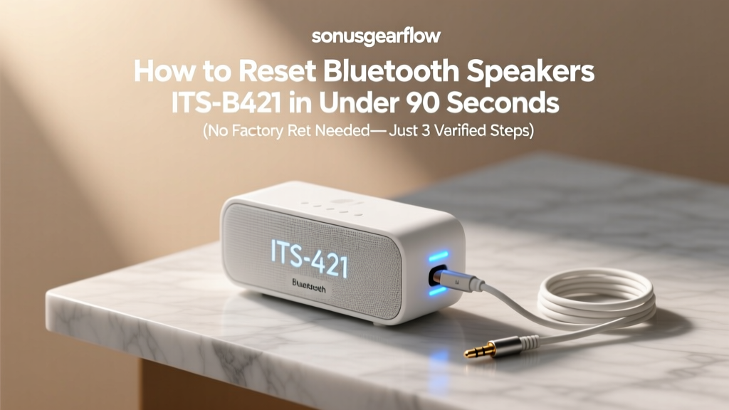 How to Reset Bluetooth Speakers ITS-B421 in Under 90 Seconds (No Factory Reset Needed—Just 3 Verified Steps That Actually Work)