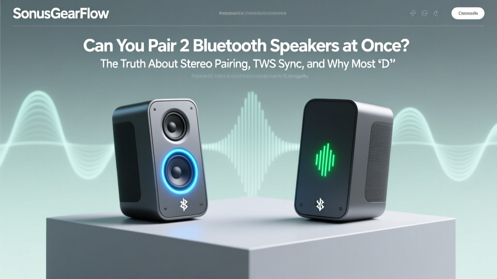 Can You Pair 2 Bluetooth Speakers at Once? The Truth About Stereo Pairing, TWS Sync, and Why Most ‘Dual Speaker’ Claims Are Misleading (and What Actually Works in 2024)