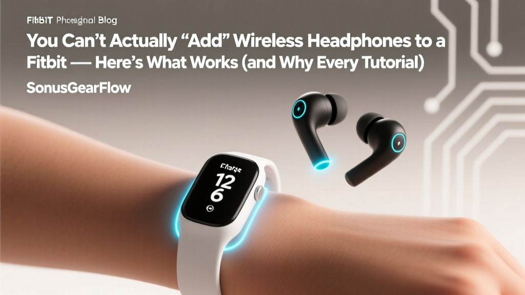 You Can’t Actually 'Add' Wireless Headphones to a Fitbit — Here’s What Works (and Why Every Tutorial Is Wrong About Bluetooth Pairing)