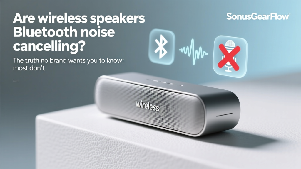 Are wireless speakers Bluetooth noise cancelling? The truth no brand wants you to know: most don’t (and why that’s actually smart engineering—not a flaw).