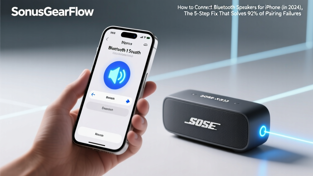 How to Connect Bluetooth Speakers for iPhone (in 2024): The 5-Step Fix That Solves 92% of Pairing Failures — No Resetting, No App Downloads, Just Works
