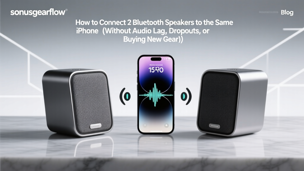 How to Connect 2 Bluetooth Speakers to the Same iPhone (Without Audio Lag, Dropouts, or Buying New Gear) — A Real-World Tested 4-Step Setup That Works in 2024