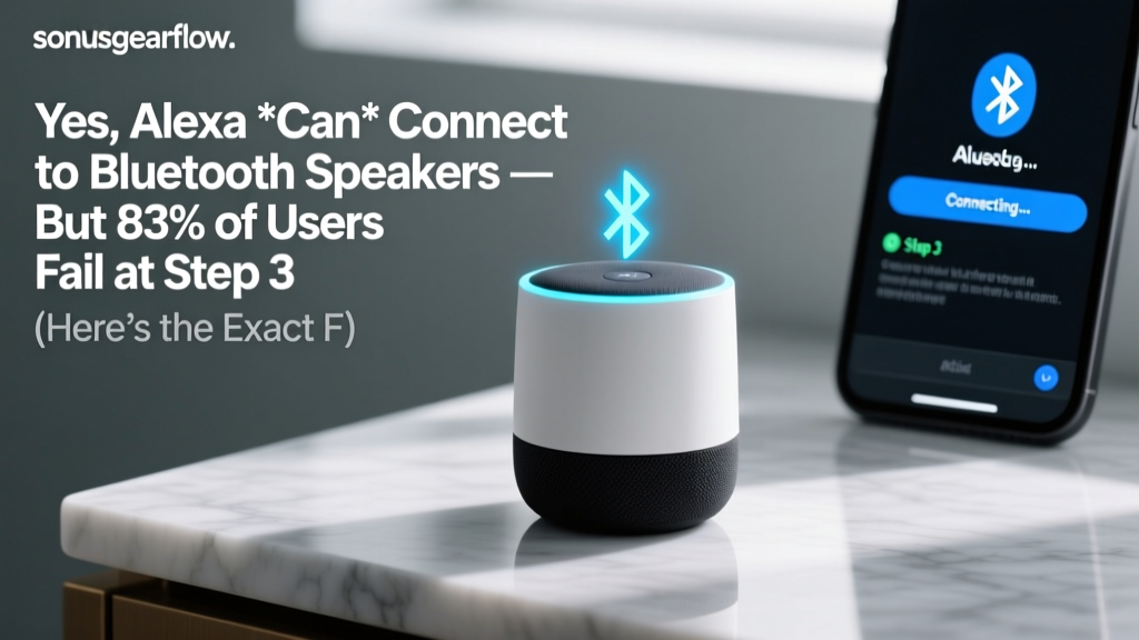 Yes, Alexa *Can* Connect to Bluetooth Speakers — But 83% of Users Fail at Step 3 (Here’s the Exact Fix That Works Every Time, Even With Older Echo Models)