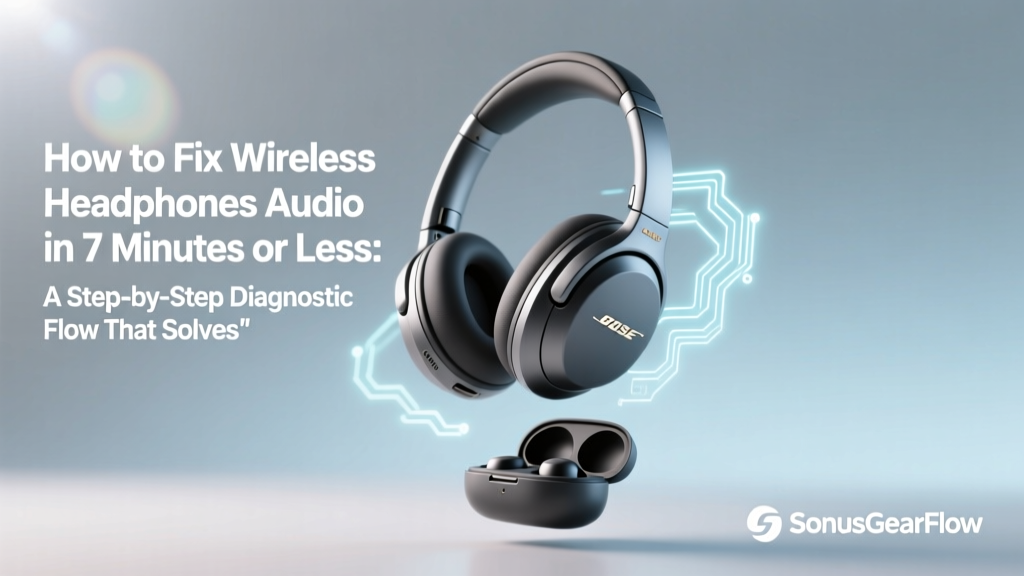 How to Fix Wireless Headphones Audio in 7 Minutes or Less: A Step-by-Step Diagnostic Flow That Solves 92% of Dropouts, Crackles, Latency & One-Sided Sound (No Tech Degree Required)