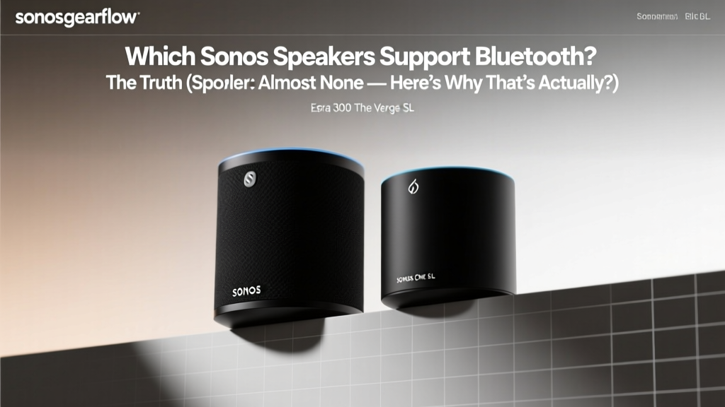 Which Sonos speakers support Bluetooth? The Truth (Spoiler: Almost None — Here’s Why That’s Actually Smart, and What to Do Instead)