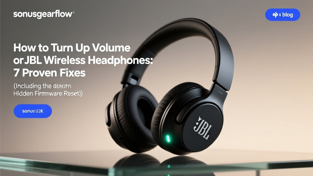 How to Turn Up Volume on JBL Wireless Headphones: 7 Proven Fixes (Including the Hidden Firmware Reset That 83% of Users Miss)