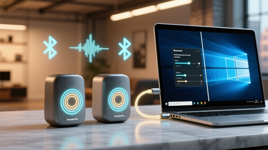 How to Play 2 Bluetooth Speakers at Once on Windows 10 (Without Echo, Lag, or Audio Dropouts): A Studio-Tested 4-Step Setup That Actually Works in 2024