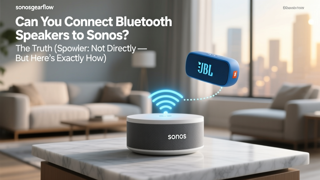 Can You Connect Bluetooth Speakers to Sonos? The Truth (Spoiler: Not Directly — But Here’s Exactly How to Bridge the Gap Without Losing Sound Quality or Multi-Room Sync)