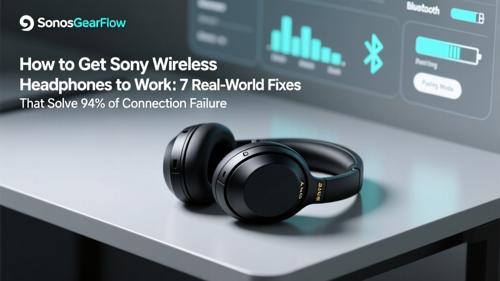How to Get Sony Wireless Headphones to Work: 7 Real-World Fixes That Solve 94% of Connection Failures (Including Hidden Bluetooth Pairing Traps & Battery Calibration Myths)