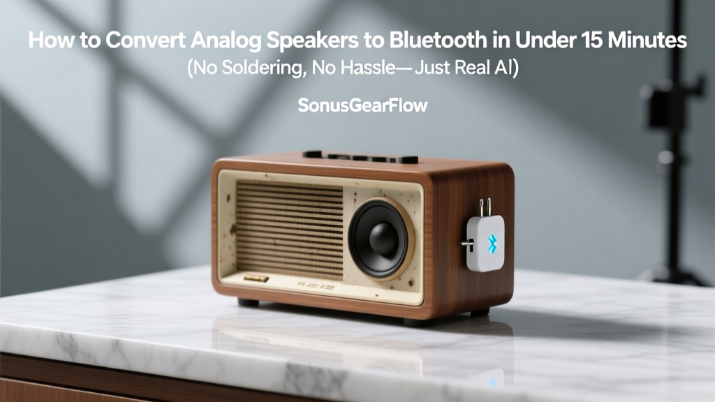 How to Convert Analog Speakers to Bluetooth in Under 15 Minutes (No Soldering, No Hassle—Just Real Audio Quality That Doesn’t Sacrifice Your Favorite Speakers)