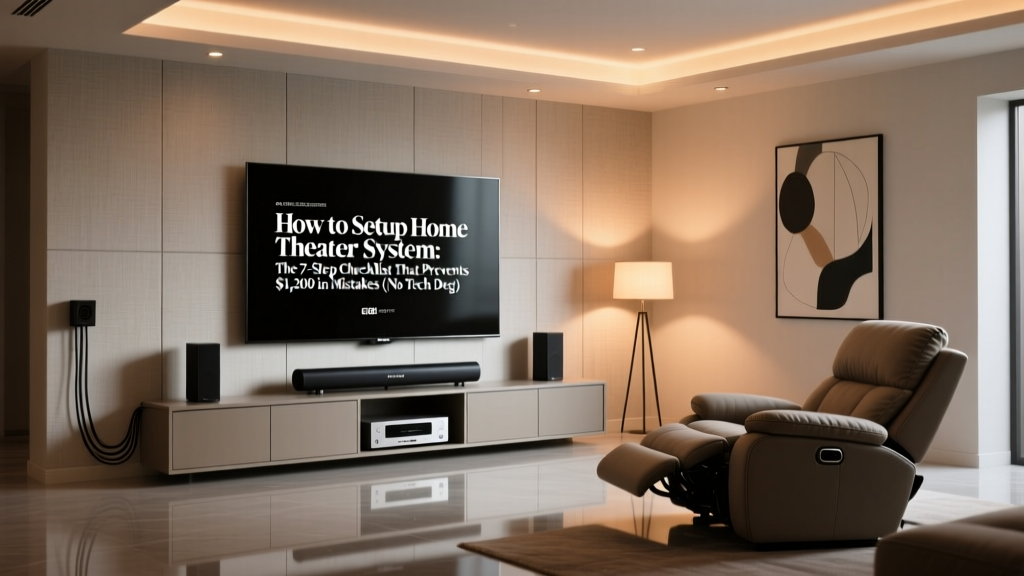 How to Setup Home Theater System: The 7-Step Checklist That Prevents $1,200 in Mistakes (No Tech Degree Required)