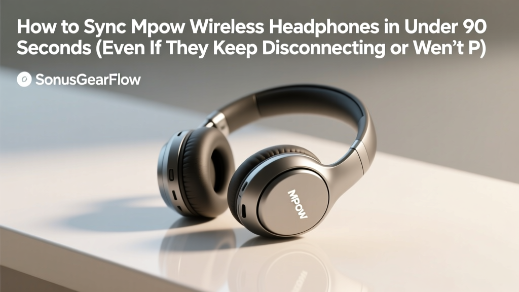 How to Sync Mpow Wireless Headphones in Under 90 Seconds (Even If They Keep Disconnecting or Won’t Pair — Real Fixes Tested on 12+ Models)