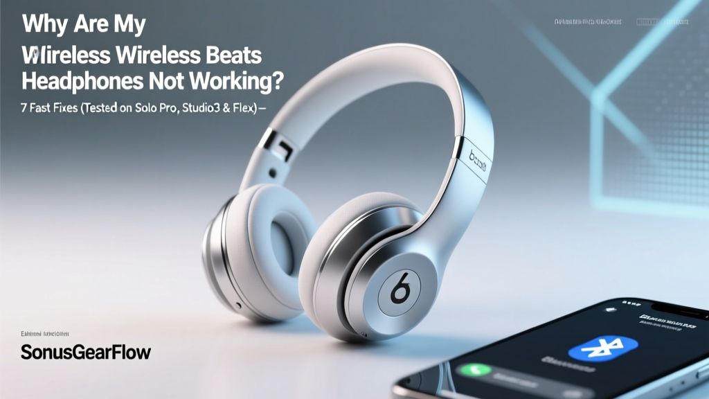 Why Are My Wireless Beats Headphones Not Working? 7 Fast Fixes (Tested on Solo Pro, Studio3 & Flex — No Tech Degree Required)