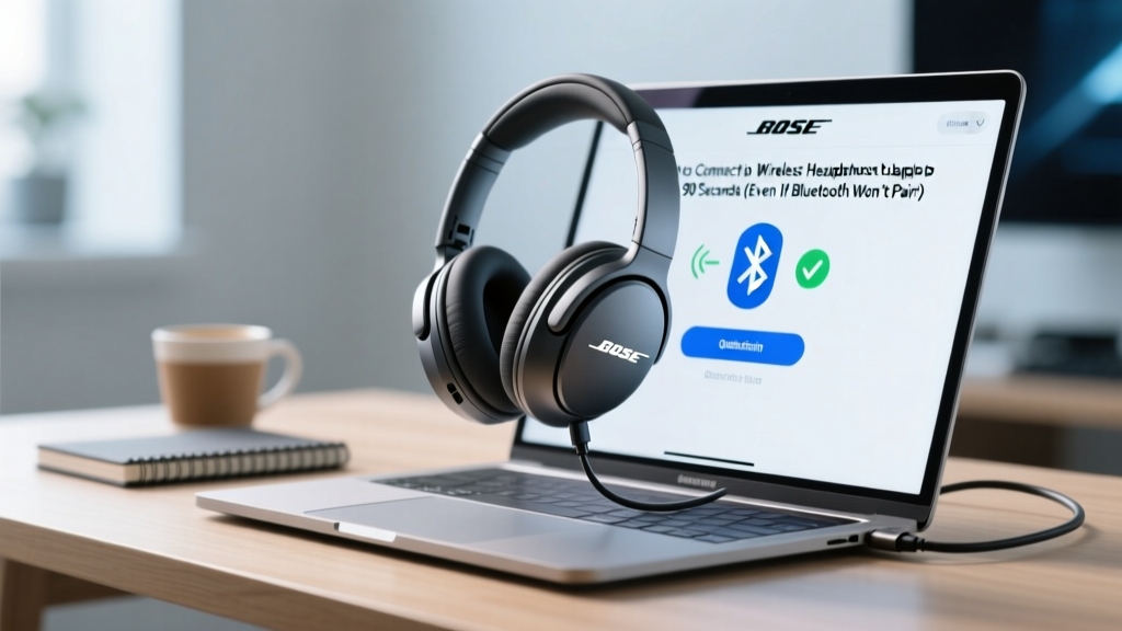 How to Connect Bose Wireless Headphones to Laptop in Under 90 Seconds (Even If Bluetooth Won’t Pair, Drivers Are Missing, or Your Laptop Is Windows 11/Apple Silicon)