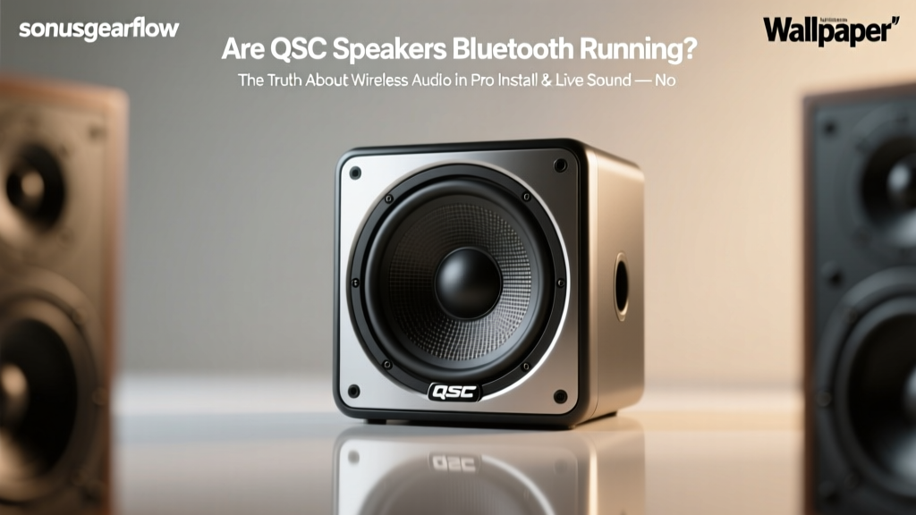 Are QSC Speakers Bluetooth Running? The Truth About Wireless Audio in Pro Install & Live Sound — No More Guesswork, Just Verified Specs, Real-World Latency Tests, and Which Models Actually Support It (2024 Updated)