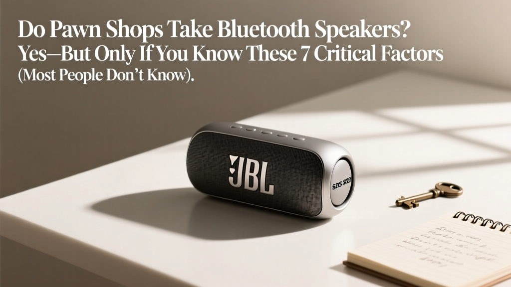Do Pawn Shops Take Bluetooth Speakers? Yes—But Only If You Know These 7 Critical Factors (Most People Get #3 Wrong)