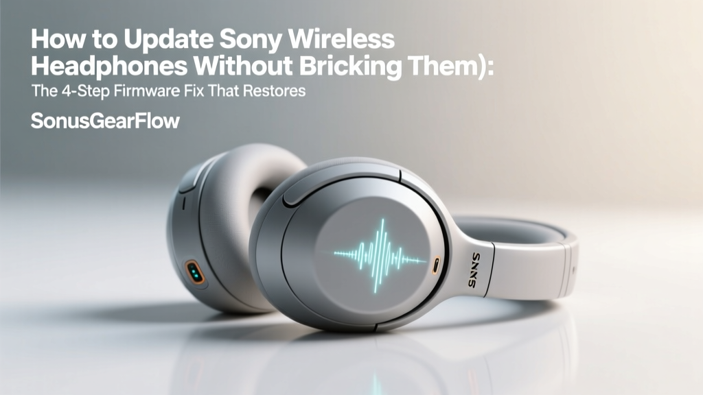 How to Update Sony Wireless Headphones (Without Bricking Them): The 4-Step Firmware Fix That Restores ANC, Fixes Bluetooth Drops, and Unlocks New Features — Even If the App Won’t Connect