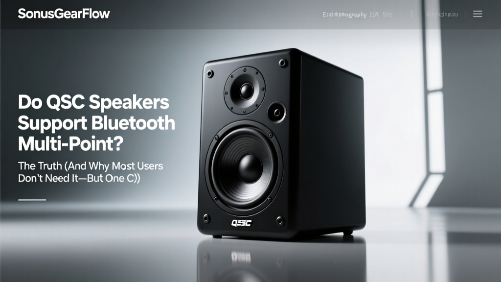 Do QSC Speakers Support Bluetooth Multi-Point? The Truth (And Why Most Users Don’t Need It—But One Critical Exception Changes Everything)