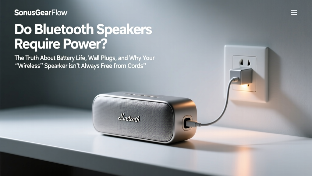 Do Bluetooth Speakers Require Power? The Truth About Battery Life, Wall Plugs, and Why Your 'Wireless' Speaker Isn’t Truly Cord-Free (And What That Means for Sound Quality, Portability, and Daily Use)