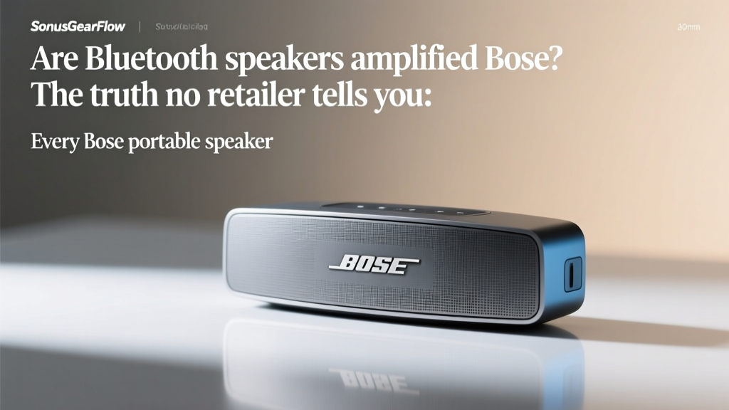 Are Bluetooth speakers amplified Bose? The truth no retailer tells you: Every Bose portable speaker *is* amplified — but not all amplification is equal, and here’s how that impacts bass response, battery life, and real-world volume at your backyard party.