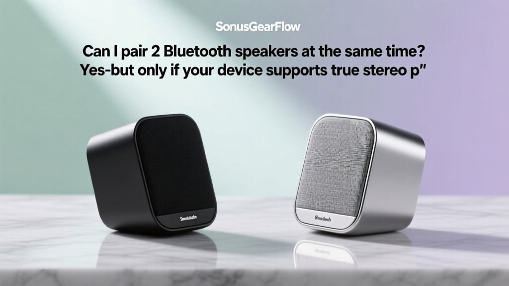 Can I pair 2 Bluetooth speakers at the same time? Yes—but only if your device supports true stereo pairing, multi-point audio, or manufacturer-specific sync tech (like JBL PartyBoost or Bose SimpleSync); here’s exactly which phones, speakers, and settings make it work—or why most attempts fail silently.