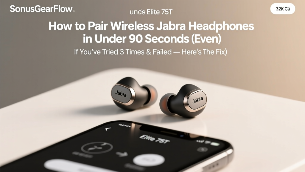 How to Pair Wireless Jabra Headphones in Under 90 Seconds (Even If You’ve Tried 3 Times & Failed — Here’s Why It Keeps Failing)