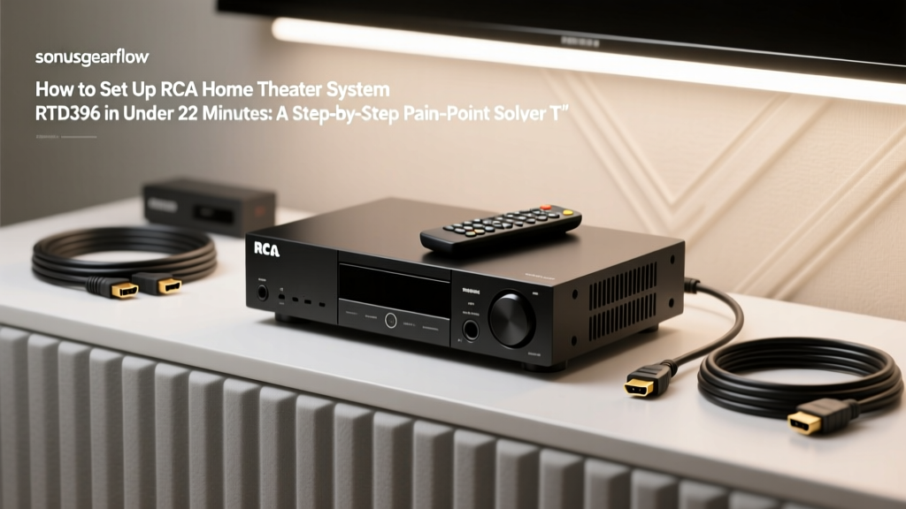 How to Set Up RCA Home Theater System RTD396 in Under 22 Minutes: A Step-by-Step Pain-Point Solver That Fixes Common Audio Sync, No-Sound, and Remote Pairing Failures (No Tech Degree Required)