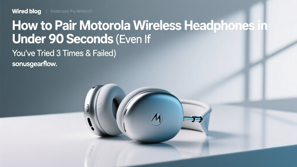 How to Pair Motorola Wireless Headphones in Under 90 Seconds (Even If You’ve Tried 3 Times & Failed — Here’s the Exact Button Combo Your Model Needs)