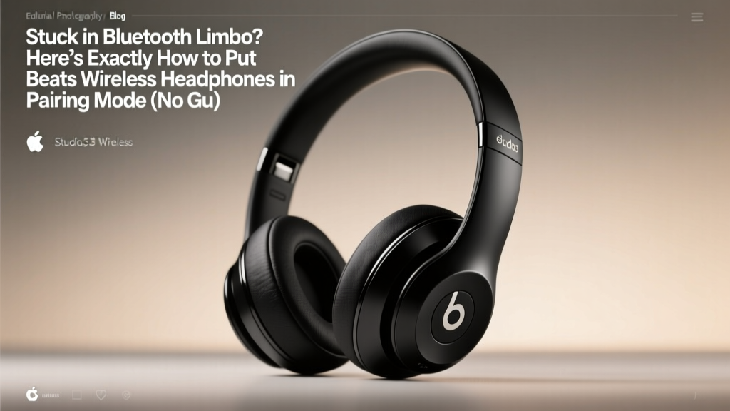 Stuck in Bluetooth Limbo? Here’s Exactly How to Put Beats Wireless Headphones in Pairing Mode (No Guesswork, No Resets, Just 3 Verified Steps That Work Every Time)