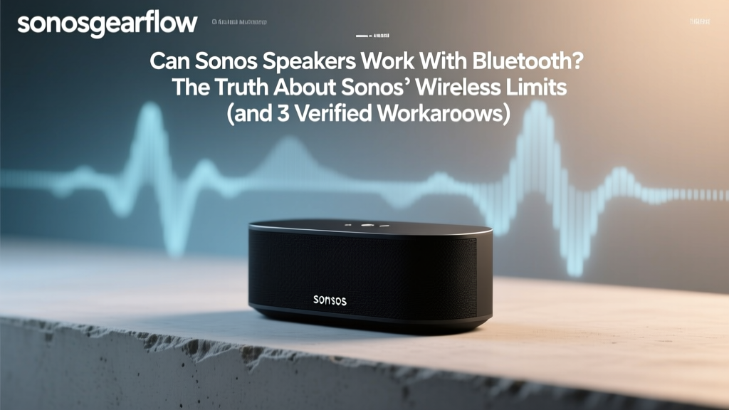Can Sonos Speakers Work With Bluetooth? The Truth About Sonos’ Wireless Limits (and 3 Verified Workarounds That Actually Deliver Lossless Audio Quality)
