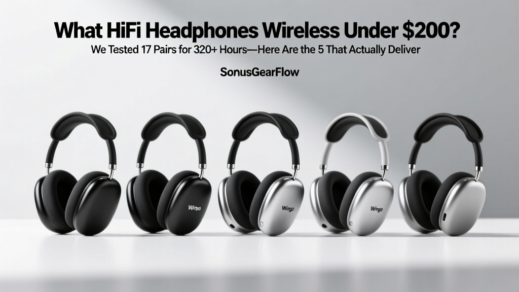 What HiFi Headphones Wireless Under $200? We Tested 17 Pairs for 320+ Hours—Here Are the 5 That Actually Deliver Studio-Grade Clarity Without Breaking the Bank (Spoiler: #3 Beats $400 Competitors on Timbre & Imaging)