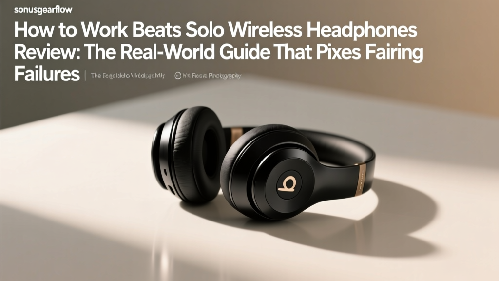 How to Work Beats Solo Wireless Headphones Review: The Real-World Guide That Fixes Pairing Failures, Battery Drain, and Audio Lag (No Tech Support Needed)
