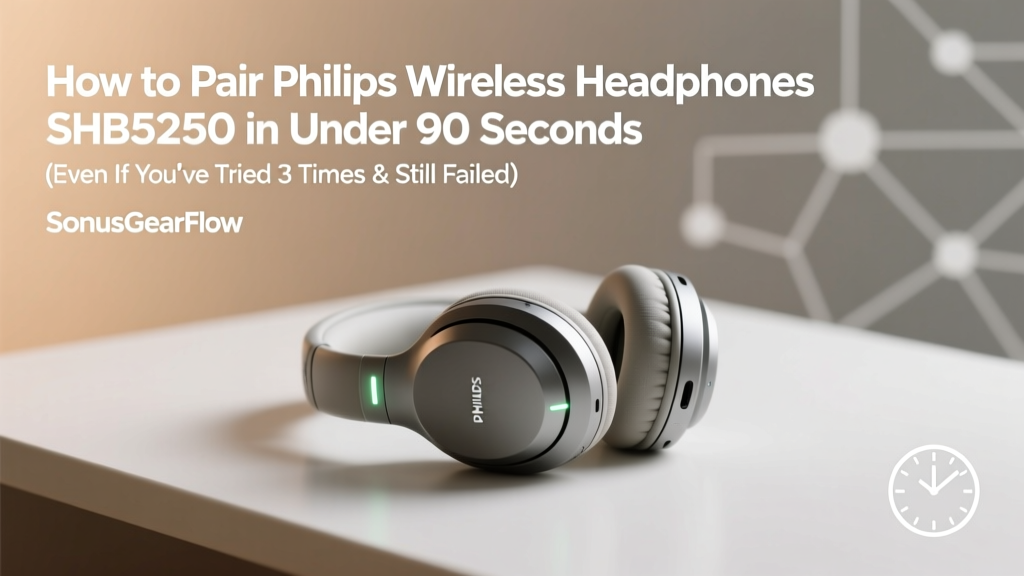 How to Pair Philips Wireless Headphones SHB5250 in Under 90 Seconds (Even If You’ve Tried 3 Times & Failed — Here’s the Exact Button Sequence Your Manual Skipped)