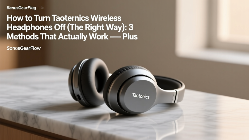 How to Turn Taotronics Wireless Headphones Off (The Right Way): 3 Methods That Actually Work — Plus Why Pressing the Power Button Might Not Be Enough (And How to Avoid Battery Drain & Bluetooth Ghost Connections)