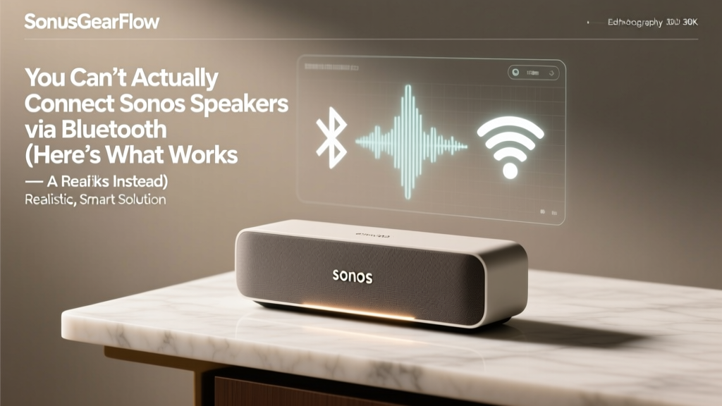 You Can’t Actually Connect Sonos Speakers via Bluetooth (Here’s What Works Instead) — A Realistic, Step-by-Step Guide to Getting Your Sonos Playing Wirelessly Without the Misinformation