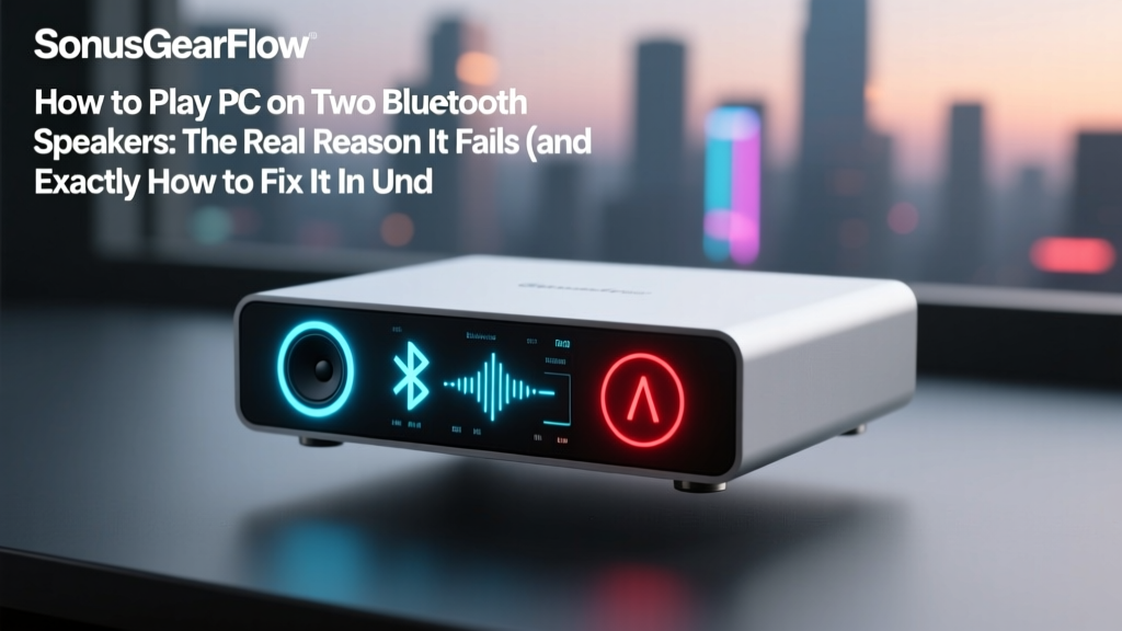 How to Play PC on Two Bluetooth Speakers: The Real Reason It Fails (and Exactly How to Fix It in Under 5 Minutes Without Third-Party Apps)