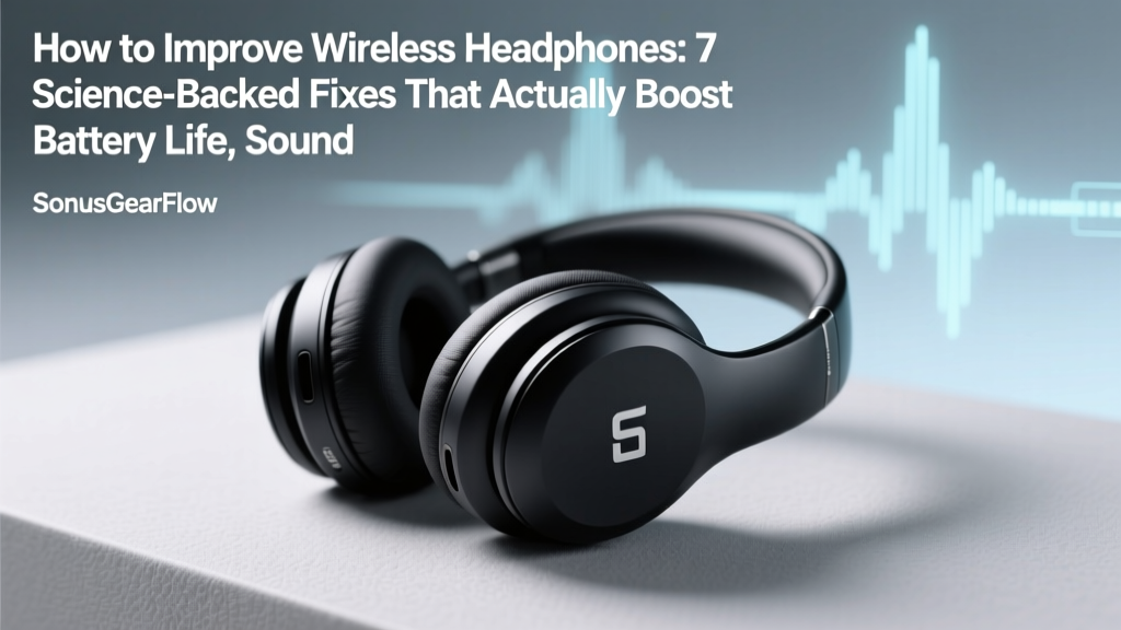 How to Improve Wireless Headphones: 7 Science-Backed Fixes That Actually Boost Battery Life, Sound Clarity, and Bluetooth Stability (No Replacement Needed)