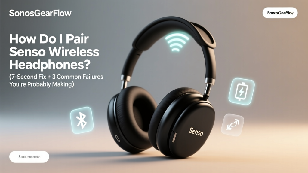 How Do I Pair Senso Wireless Headphones? (7-Second Fix + 3 Common Failures You’re Probably Making Right Now)