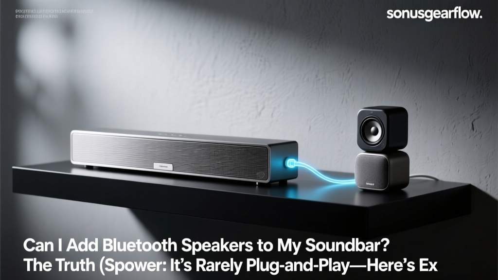 Can I Add Bluetooth Speakers to My Soundbar? The Truth (Spoiler: It’s Rarely Plug-and-Play—Here’s Exactly What Works in 2024 Without Breaking Your Setup)