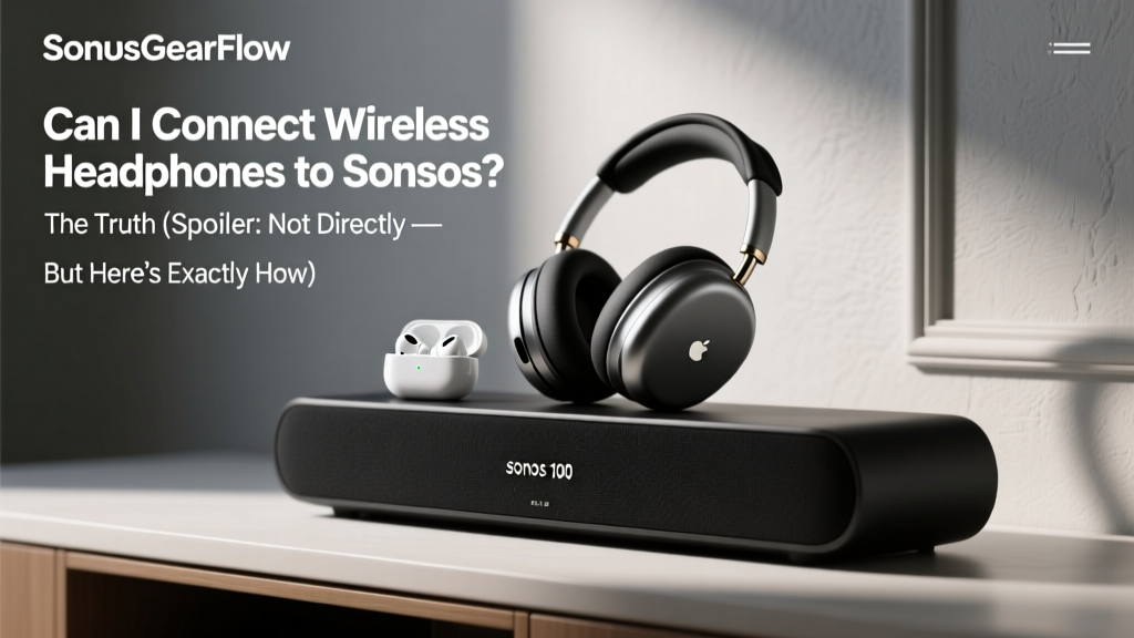 Can I Connect Wireless Headphones to Sonos? The Truth (Spoiler: Not Directly — But Here’s Exactly How Pros & Real Users Bypass the Limitation Without Losing Sound Quality or Sync)