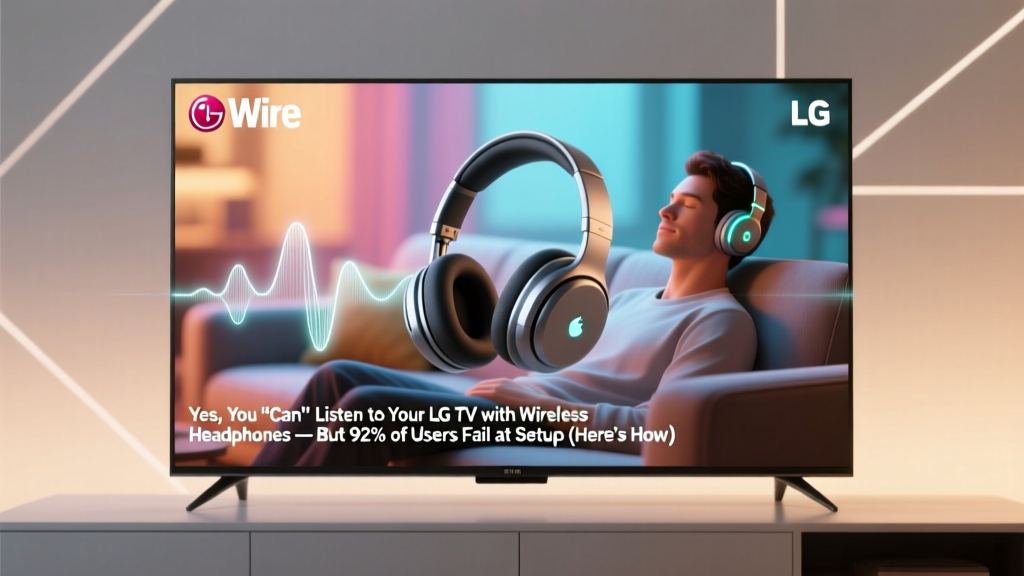 Yes, You *Can* Listen to Your LG TV with Wireless Headphones — But 92% of Users Fail at Setup (Here’s the Exact Bluetooth & RF Method That Works Every Time)