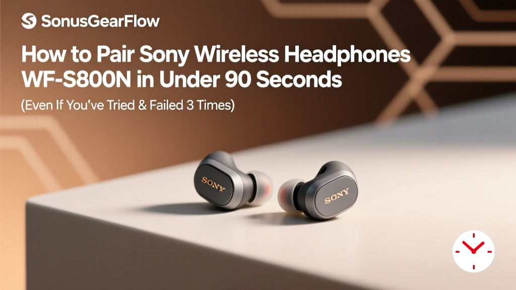 How to Pair Sony Wireless Headphones WF-SP800N in Under 90 Seconds (Even If You’ve Tried & Failed 3 Times — Here’s Why It Keeps Failing)