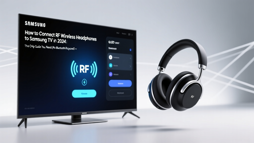 How to Connect RF Wireless Headphones to Samsung TV in 2024: The Only Guide You Need (No Bluetooth Required, Works With Every Model from 2016–2024)